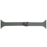 For Apple Watch SE 40mm Magnetic Buckle Slim Silicone Watch Band(Army Green)