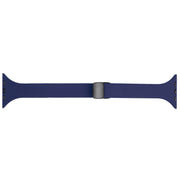 For Apple Watch 6 40mm Magnetic Buckle Slim Silicone Watch Band(Midnight Blue)