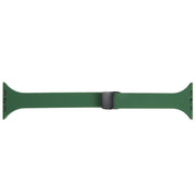 For Apple Watch 38mm Magnetic Buckle Slim Silicone Watch Band(Alfalfa Grass)