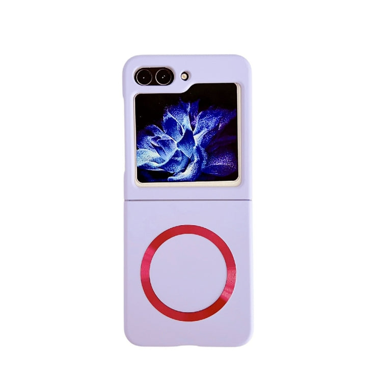 For Samsung Galaxy Z Flip5 Skin Feel Magsafe Magnetic Shockproof PC Phone Case(Purple) - Galaxy Z Flip5 Cases by PMC TechLife | Online Shopping South Africa | PMC TechLife