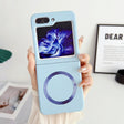 For Samsung Galaxy Z Flip5 Skin Feel Magsafe Magnetic Shockproof PC Phone Case(Blue) - Galaxy Z Flip5 Cases by PMC TechLife | Online Shopping South Africa | PMC TechLife