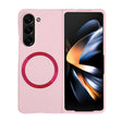 For Samsung Galaxy Z Fold5 Skin Feel Magsafe Magnetic Shockproof PC Phone Case(Pink) - Galaxy Z Fold5 Cases by PMC TechLife | Online Shopping South Africa | PMC TechLife