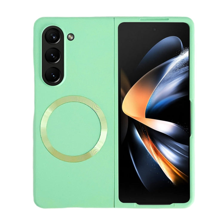For Samsung Galaxy Z Fold5 Skin Feel Magsafe Magnetic Shockproof PC Phone Case(Green) - Galaxy Z Fold5 Cases by PMC TechLife | Online Shopping South Africa | PMC TechLife