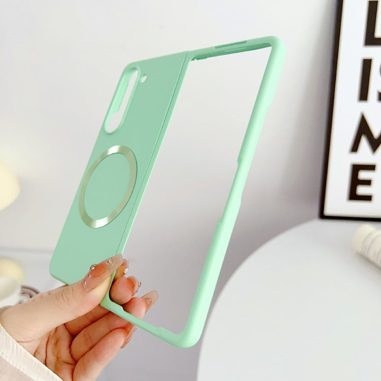 For Samsung Galaxy Z Fold5 Skin Feel Magsafe Magnetic Shockproof PC Phone Case(Green) - Galaxy Z Fold5 Cases by PMC TechLife | Online Shopping South Africa | PMC TechLife