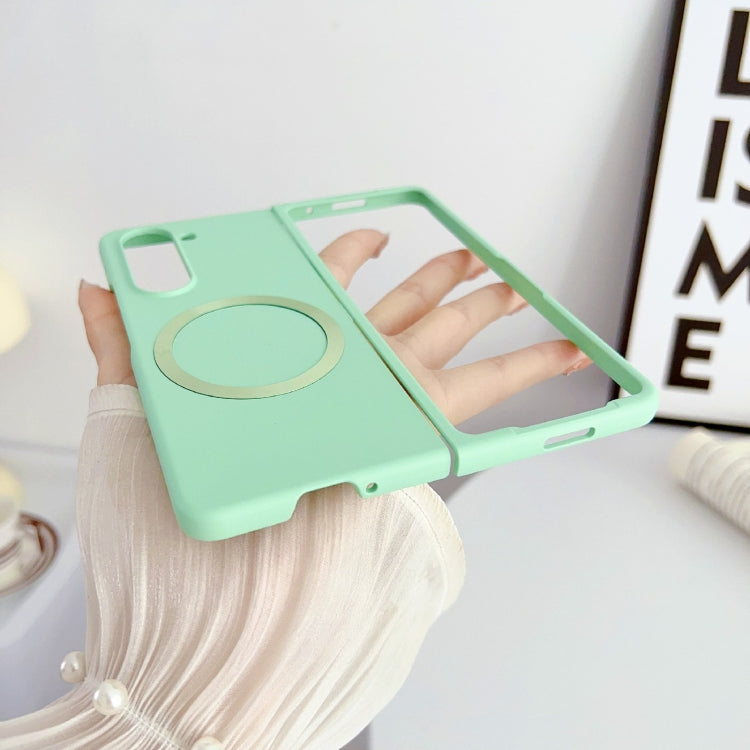 For Samsung Galaxy Z Fold5 Skin Feel Magsafe Magnetic Shockproof PC Phone Case(Green) - Galaxy Z Fold5 Cases by PMC TechLife | Online Shopping South Africa | PMC TechLife