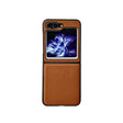For Samsung Galaxy Z Flip5 Litchi Texture PC +TPU Shockproof Phone Case(Coffee) - free shipping - PMC TechLife - Order now!