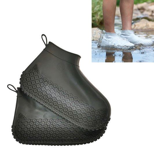 Silicone Non-slip Thickened Wear-resistant Waterproof Shoe Boots Cover, Size:M(Black) - Rainshoes & Shoe Covers by PMC Jewellery | Online Shopping South Africa | PMC Jewellery | Buy Now Pay Later Mobicred