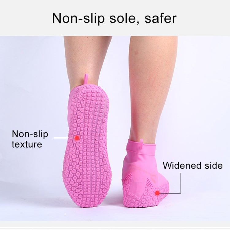 Silicone Non-slip Thickened Wear-resistant Waterproof Shoe Boots Cover, Size:M(Black) - Rainshoes & Shoe Covers by PMC Jewellery | Online Shopping South Africa | PMC Jewellery | Buy Now Pay Later Mobicred
