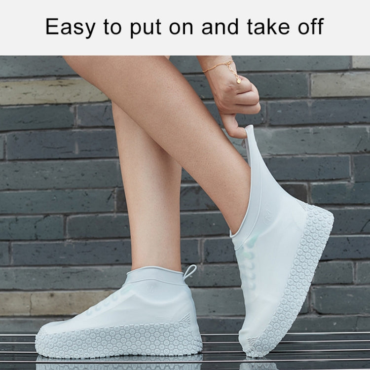 Silicone Non-slip Thickened Wear-resistant Waterproof Shoe Boots Cover, Size:M(Black) - Rainshoes & Shoe Covers by PMC Jewellery | Online Shopping South Africa | PMC Jewellery | Buy Now Pay Later Mobicred