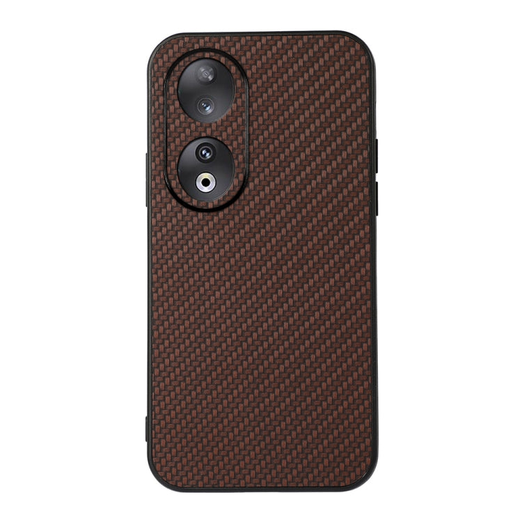 For Honor 90 Carbon Fiber Texture Shockproof Phone Case(Brown) - free shipping - PMC TechLife - Order now!