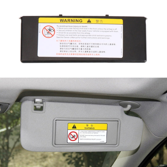 For Peugeot 308 2010-2022 Left-hand Drive Car Sun Visor Makeup Mirror Cover 98177070(Black)