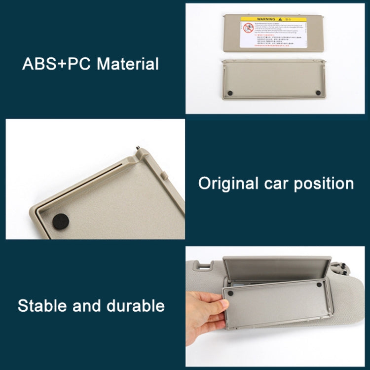 For Peugeot 308 2010-2022 Left-hand Drive Car Sun Visor Makeup Mirror Cover 98177070(Black) - free shipping - PMC TechLife - Order now!