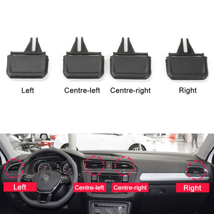 For Volkswagen Tiguan L 17-21 Car Air Conditioning Air Outlet Paddle, Left Driving(Left Side)