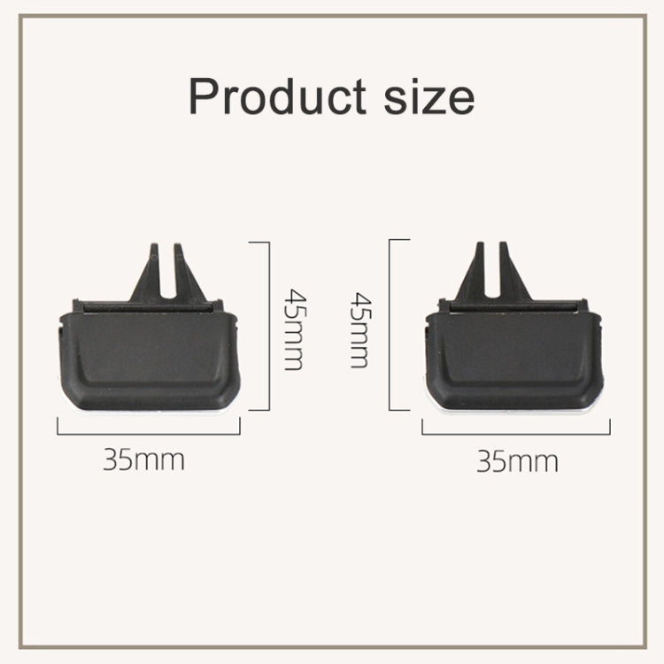 For Volkswagen Tiguan L 17-21 Car Air Conditioning Air Outlet Paddle, Left Driving(Middle-Right)