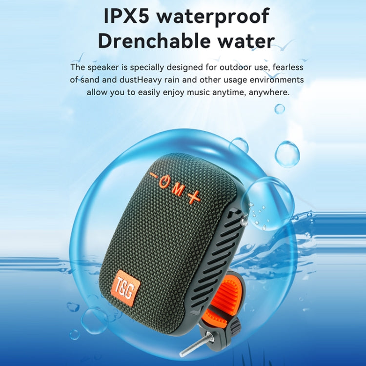 T&G TG-392 Outdoor Bicycle TWS Wireless Bluetooth IPX5 Waterproof Speaker(Black) - Waterproof Speaker by T&G | Online Shopping South Africa | PMC TechLife
