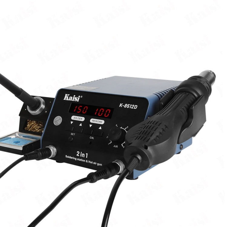 Kaisi 8512D 2 in 1 Smart Digital Display Hot Air Gun Soldering Iron Rework Station, Plug:EU - free shipping - PMC TechLife - Order now!