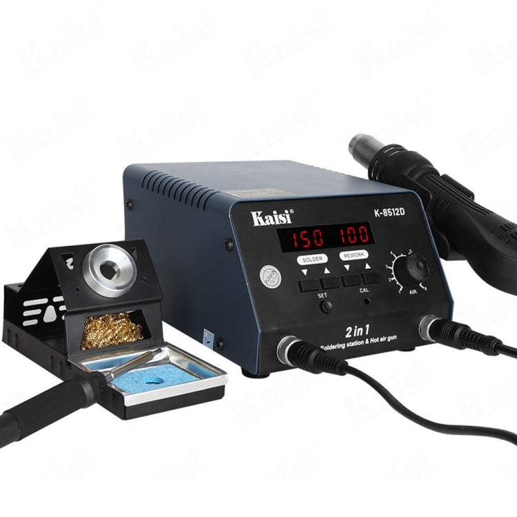 Kaisi 8512D 2 in 1 Smart Digital Display Hot Air Gun Soldering Iron Rework Station, Plug:EU - free shipping - PMC TechLife - Order now!