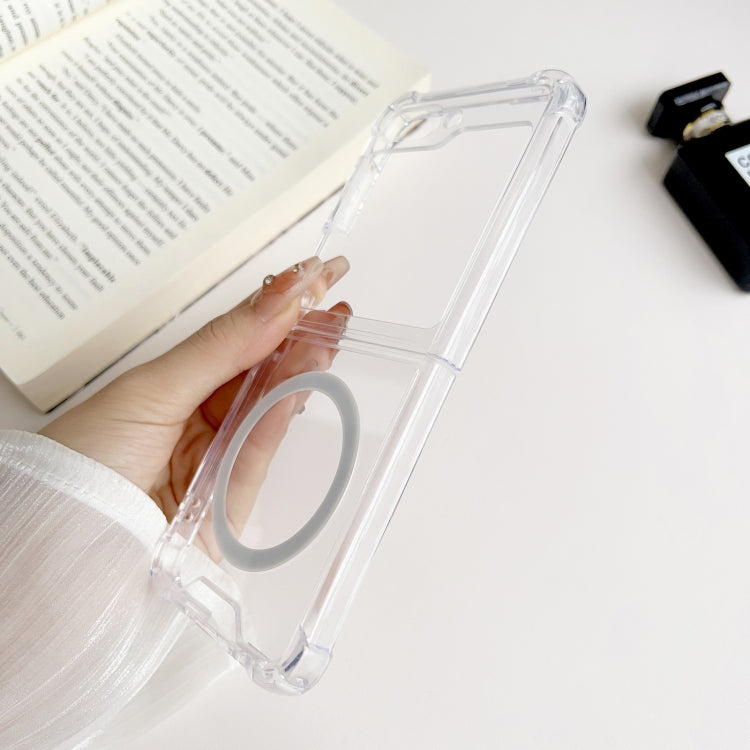 For Samsung Galaxy Z Flip5 5G Magsafe Magnetic Transparent Shockproof Phone Case - Galaxy Z Flip5 Cases by PMC TechLife | Online Shopping South Africa | PMC TechLife