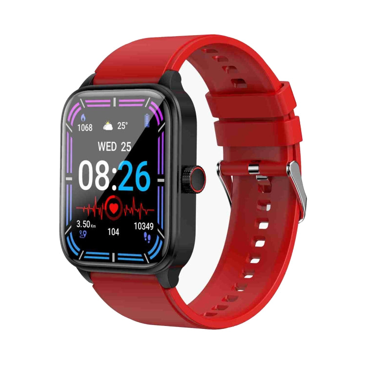 ET540 1.91 inch IP67 Waterproof Silicone Band Smart Watch, Support ECG / Non-invasive Blood Glucose Measurement(Red) - Smart Watches by PMC TechLife | Online Shopping South Africa | PMC TechLife