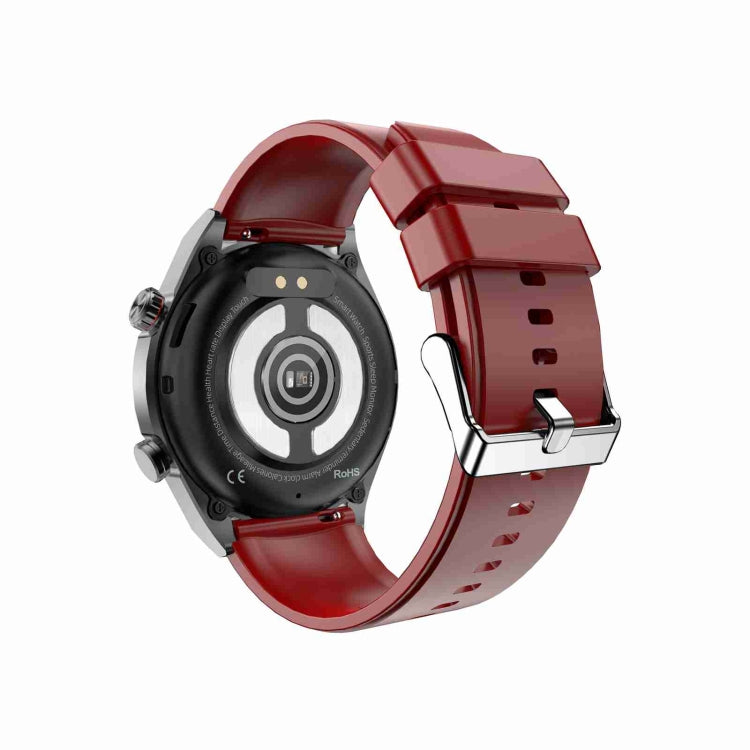 ET450 1.39 inch IP67 Water-resistant Silicone Band Smart Watch, Support ECG / Non-invasive Blood Glucose Measurement(Red)