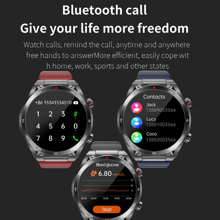 ET450 1.39 inch IP67 Waterproof Silicone Band Smart Watch, Support ECG / Non-invasive Blood Glucose Measurement(Red) - Smart Watches by PMC TechLife | Online Shopping South Africa | PMC TechLife