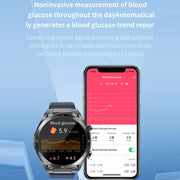 ET450 1.39 inch IP67 Water-resistant Silicone Band Smart Watch, Support ECG / Non-invasive Blood Glucose Measurement(Black)