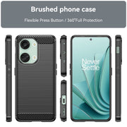 For OnePlus Nord 3 Brushed Texture Carbon Fiber TPU Phone Case(Black)