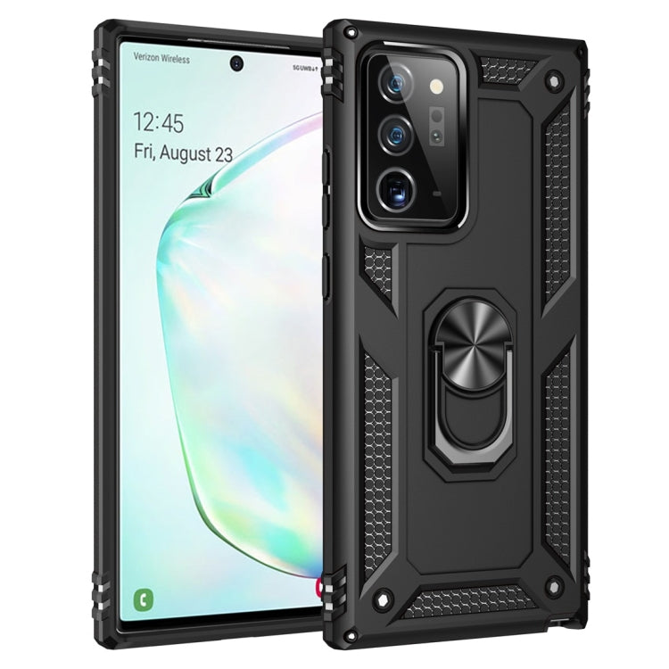 For Samsung Galaxy Note 20+ 5G Shockproof TPU + PC Protective Case with 360 Degree Rotating Holder(Black) - free shipping - PMC TechLife - Order now!