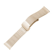 For Apple Watch 6 40mm Magnetic Buckle Herringbone Mesh Metal Watch Band(Starlight)