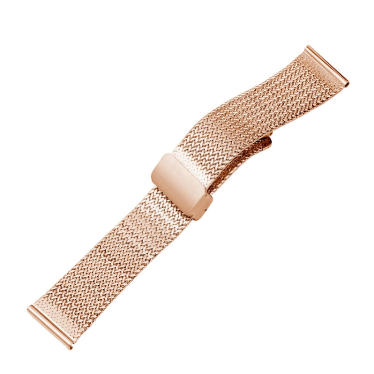 For Apple Watch 2 42mm Magnetic Buckle Herringbone Mesh Metal Watch Band(Rose Gold) - Watch Bands by PMC TechLife | Online Shopping South Africa | PMC TechLife