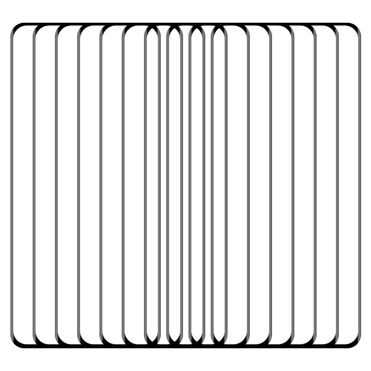 For Xiaomi 13T 25pcs 9H HD 3D Curved Edge Tempered Glass Film(Black)