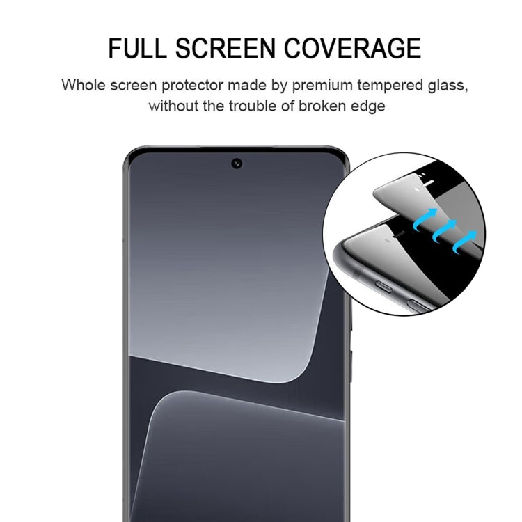For Xiaomi 13T 25pcs 9H HD 3D Curved Edge Tempered Glass Film(Black) - free shipping - PMC TechLife - Order now!