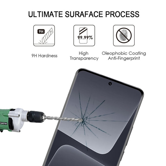 For Xiaomi 13T 25pcs 9H HD 3D Curved Edge Tempered Glass Film(Black)