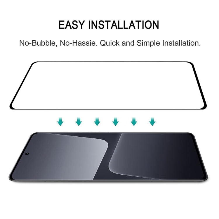For Xiaomi 13T 25pcs 9H HD 3D Curved Edge Tempered Glass Film(Black)