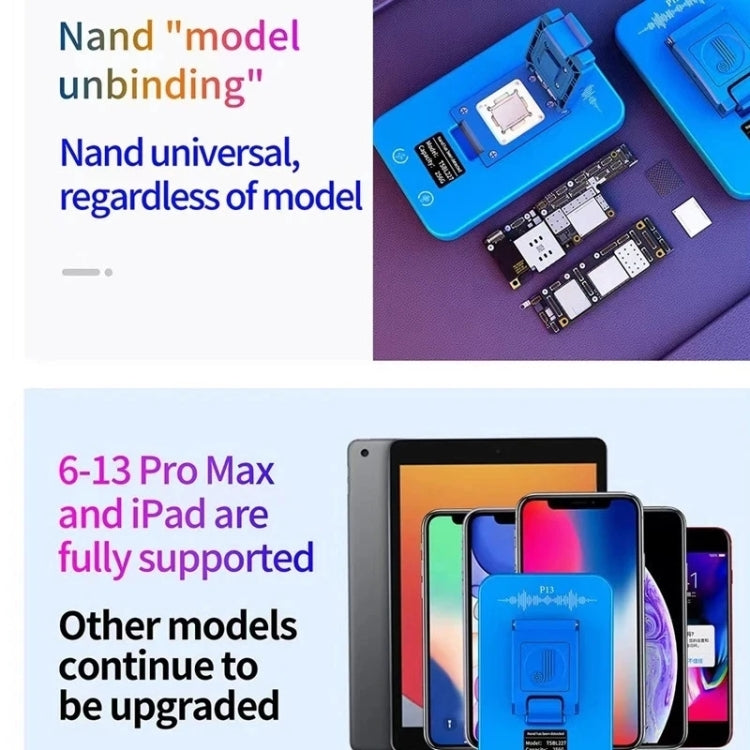 JCID P13 Nand Read Write Programmer DFU Purple Screen Tool For iPhone 6 to 13 Pro Max - free shipping - PMC TechLife - Order now!