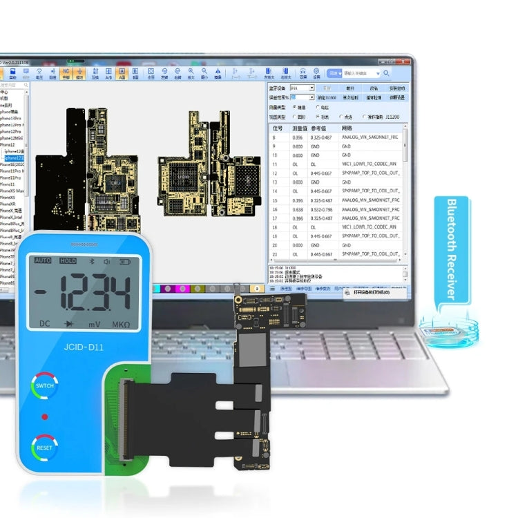 JCID D11 Multifunctional PCB Intelligent Digital Detector - free shipping - PMC Jewellery - Order now!