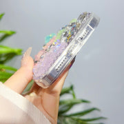 For iPhone 11 Ice Crystal Bow Knot Full Diamond TPU Phone Case(Yellow+Green)