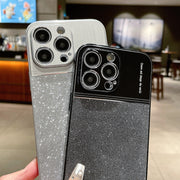 For iPhone 14 Metallic Glitter Powder Shockproof Phone Case(Grey)