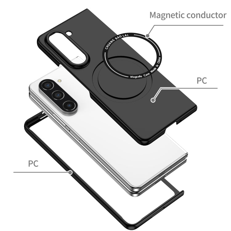For Samsung Galaxy Z Fold5 Magsafe Magnetic Folding PC Phone Case(Black) - free shipping - PMC TechLife - Order now!