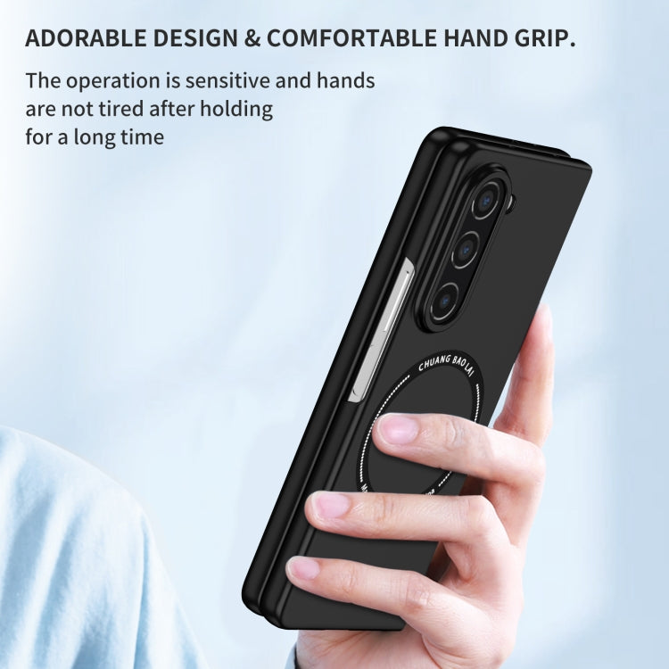 For Samsung Galaxy Z Fold5 Magsafe Magnetic Folding PC Phone Case(Black) - free shipping - PMC TechLife - Order now!