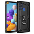 For Samsung Galaxy A21s Shockproof TPU + PC Protective Case with 360 Degree Rotating Holder(Black) - Galaxy Phone Cases by PMC TechLife | Online Shopping South Africa | PMC TechLife