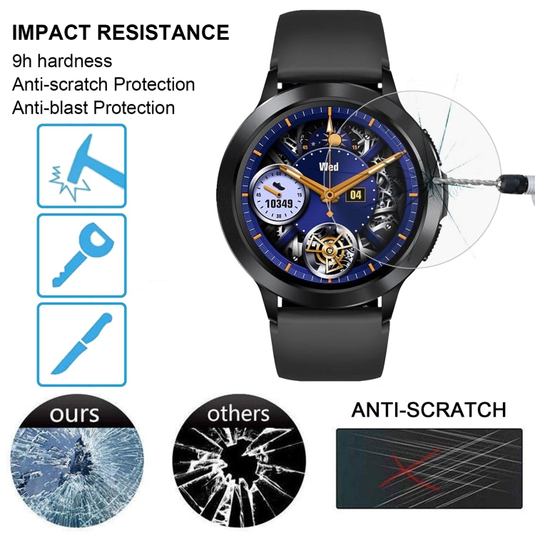 For Zeblaze Btalk 2 10pcs 0.26mm 2.5D 9H Tempered Glass Film Watch Screen Protector - Screen Protector by PMC TechLife | Online Shopping South Africa | PMC TechLife