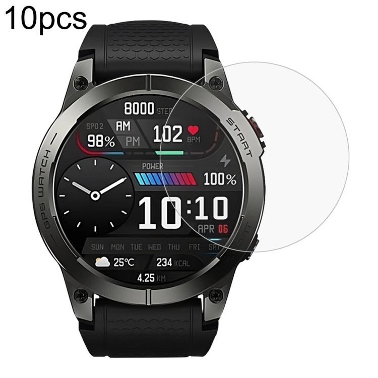 For Zeblaze Stratos 3 10pcs 0.26mm 2.5D 9H Tempered Glass Film Watch Screen Protector - Screen Protector by PMC TechLife | Online Shopping South Africa | PMC TechLife