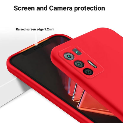 For Hisense Infinity H50S 5G Pure Color Liquid Silicone Shockproof Phone Case(Red) - More Brand by PMC Jewellery | Online Shopping South Africa | PMC Jewellery | Buy Now Pay Later Mobicred