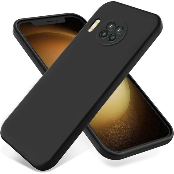 For Hisense Infinity H50 Zoom Pure Color Liquid Silicone Shockproof Phone Case(Black)