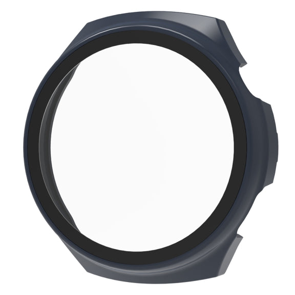 For Huawei Watch 4 Pro Tempered Film + PC Integrated Watch Protective Case(Midnight Blue)