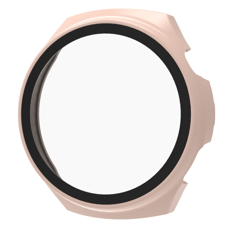 For Huawei Watch 4 Pro Tempered Film + PC Integrated Watch Protective Case(Pink) - Watch Cases by PMC TechLife | Online Shopping South Africa | PMC TechLife