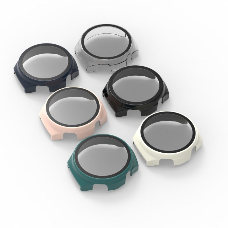 For Huawei Watch 4 Tempered Film + PC Integrated Watch Protective Case(White) - Watch Cases by PMC TechLife | Online Shopping South Africa | PMC TechLife