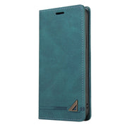 For Xiaomi Redmi Note 12 Pro India/Poco X5 Pro GQUTROBE Skin Feel Anti-theft Brush Horizontal Flip Leather Case with Holder(Blue)
