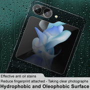 For Samsung Galaxy Z Flip5 5G imak Integrated Rear Camera Lens Tempered Glass Film + Glass Rear Screen Sticker
